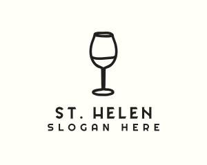 Wine Glass Drink logo design