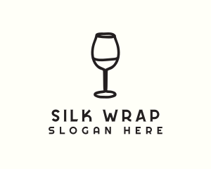 Wine Glass Drink logo design