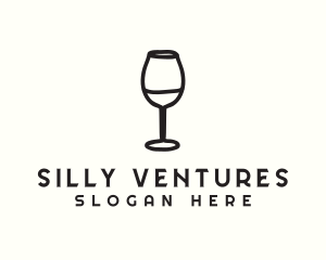 Wine Glass Drink logo design