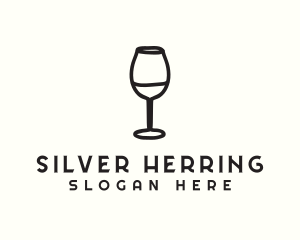 Wine Glass Drink logo design