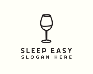 Wine Glass Drink logo design