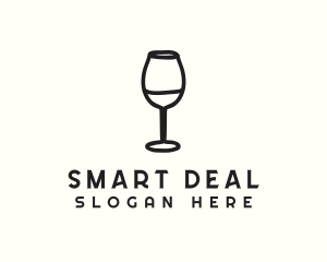 Wine Glass Drink logo design