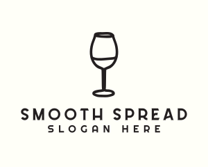 Wine Glass Drink logo design