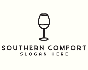 Wine Glass Drink logo design