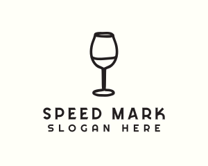 Wine Glass Drink logo design