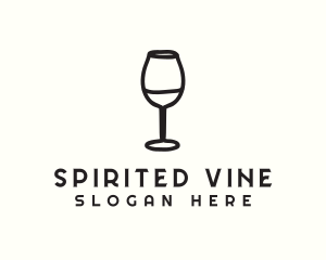 Alcohol - Wine Glass Drink logo design