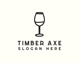 Wine Glass Drink logo design