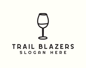 Wine Glass Drink logo design