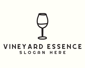 Wine Glass Drink logo design