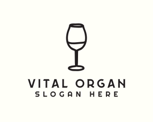 Wine Glass Drink logo design