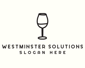 Wine Glass Drink logo design