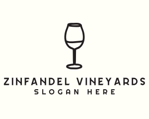 Wine Glass Drink logo design