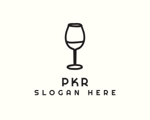 Wine Glass Drink logo design