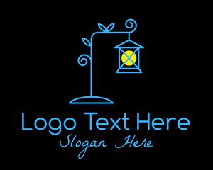 Furniture Store - Minimalist Lamp Lighting logo design