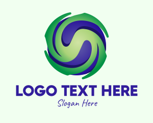 Storm - Global Typhoon Weather logo design