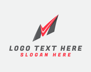 Software - Professional Check Letter M logo design