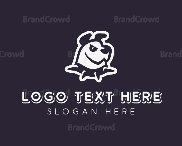 Pet Cartoon Dog Logo