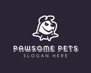 Pet Cartoon Dog logo design