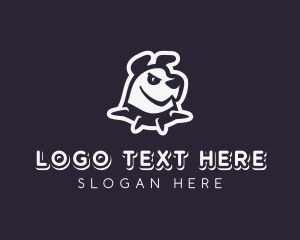 Pet Cartoon Dog Logo