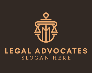 Column Law Scale Firm logo design