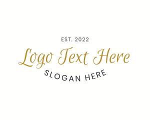 Designer - Curved Script Wordmark logo design