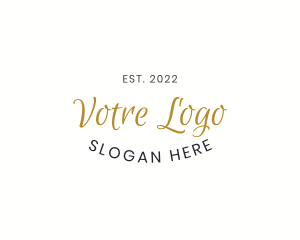 Skincare - Curved Script Wordmark logo design
