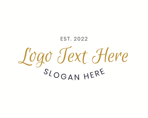 Couture - Curved Script Wordmark logo design