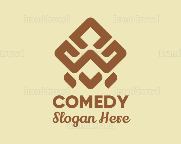 Brown Tribal Pattern Logo