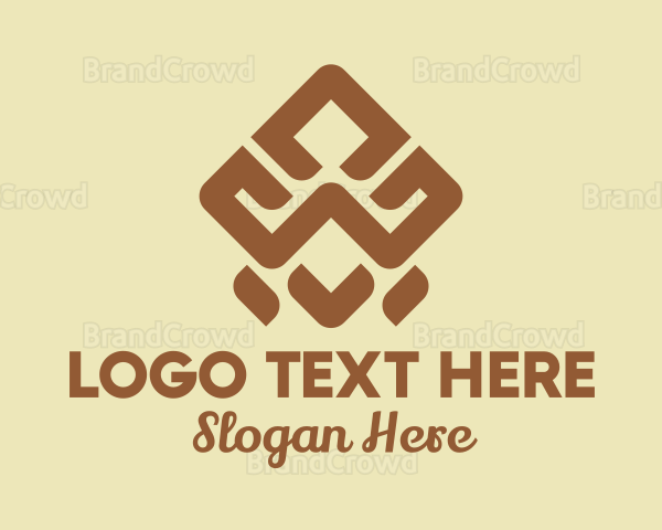 Brown Tribal Pattern Logo