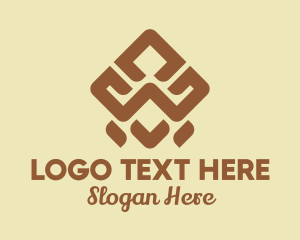Native - Brown Tribal Pattern logo design