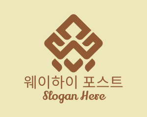 Brown Tribal Pattern logo design