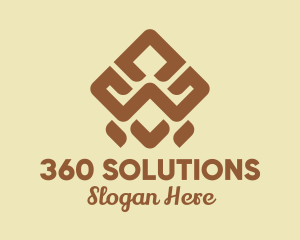 Brown Tribal Pattern logo design