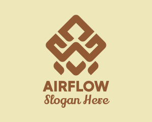 Brown Tribal Pattern logo design