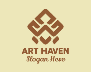 Brown Tribal Pattern logo design