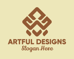 Brown Tribal Pattern logo design