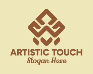 Brown Tribal Pattern logo design