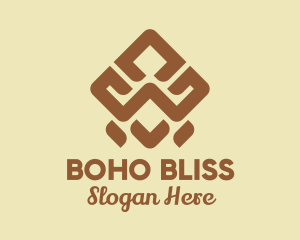 Brown Tribal Pattern logo design