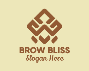 Brown Tribal Pattern logo design