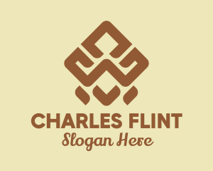 Brown Tribal Pattern logo design