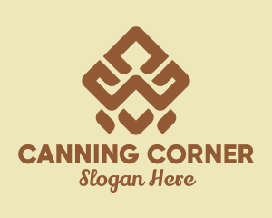 Brown Tribal Pattern logo design