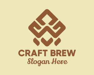 Brown Tribal Pattern logo design