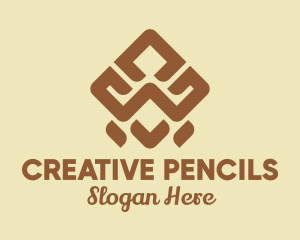 Brown Tribal Pattern logo design