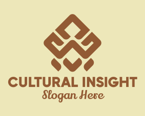 Brown Tribal Pattern logo design