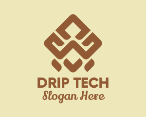 Brown Tribal Pattern logo design