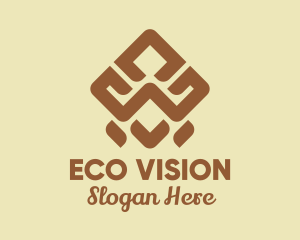 Brown Tribal Pattern logo design