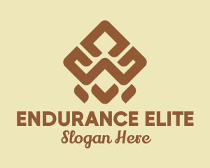 Brown Tribal Pattern logo design