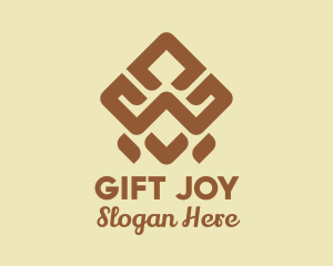 Brown Tribal Pattern logo design