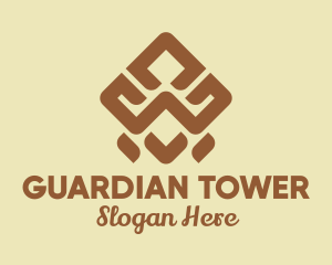 Brown Tribal Pattern logo design