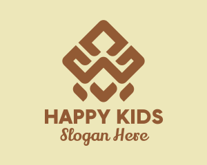 Brown Tribal Pattern logo design