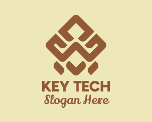 Brown Tribal Pattern logo design